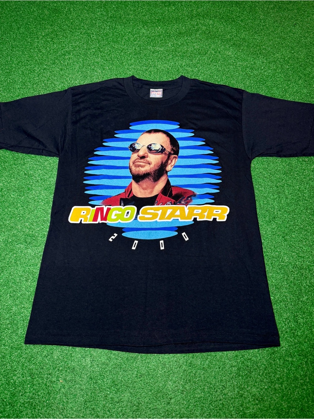 Vintage 90s Y2K Ringo Starr Tour T-shirt, Band Tee Beatles 2000 Deadstock Large